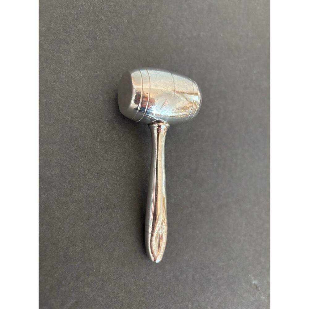 Vintage Webster Sterling Silver Baby Rattle Gavel